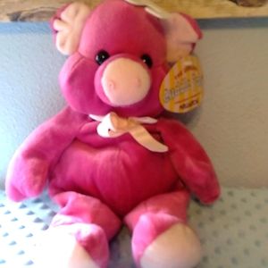 The Original Cuddle Pals KellyToy Stuffed Beanpals Pig 14" pink